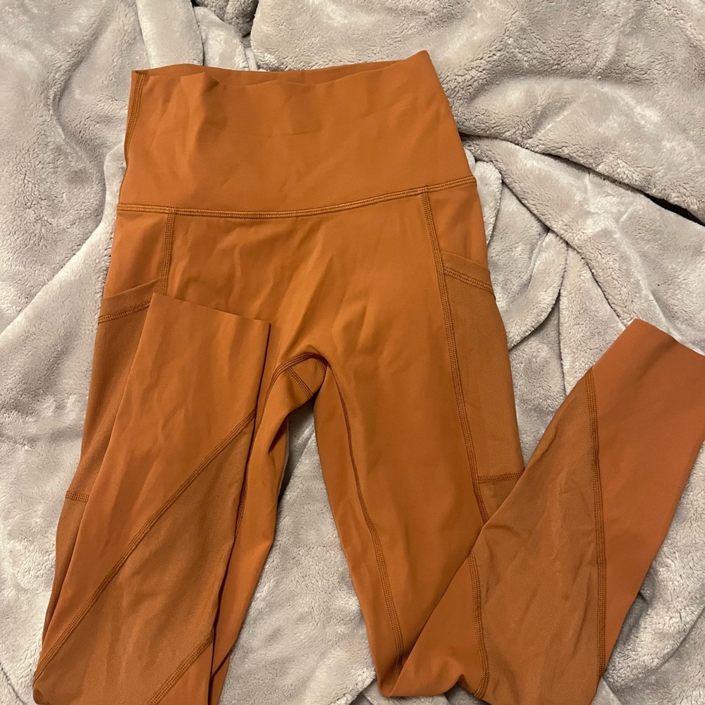 Aerie High-Waisted Orange Leggings